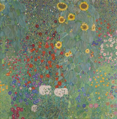 Farm Garden ze słonecznikami autorstwa Gustav Klimt