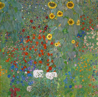 Folwarczny ogród ze słonecznikami, 1905-1906 autorstwa Gustav Klimt