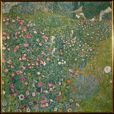 Włoski krajobraz ogrodowy autorstwa Gustav Klimt