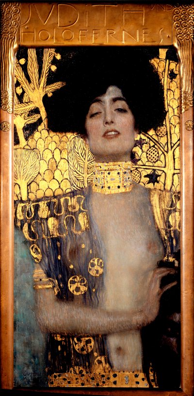 Judyta i głowa Holofernesa (Jodith I o Judith und Holofernes) Obraz Gustava Klimta (1862-1918) 1901 nd. 84x42 cm Oesterreichische Gallery im Belvedere, Wiedeń, Austria autorstwa Gustav Klimt