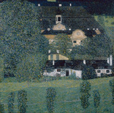 Zamek Kammer nad jeziorem Attersee II autorstwa Gustav Klimt