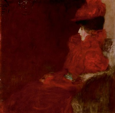 Klimt - DAME IM FAUTEUIL (KOBIETA W FOTELU), 1897-98 autorstwa Gustav Klimt