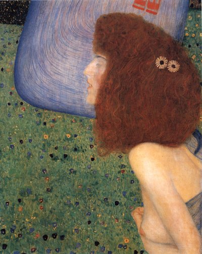 Klimt - Dziewczyna z niebieskim welonem, około 1902-1903 autorstwa Gustav Klimt