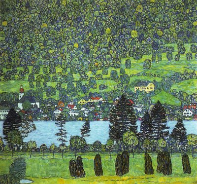 Klimt - Unterach nad jeziorem Altersee, 1916 r. autorstwa Gustav Klimt