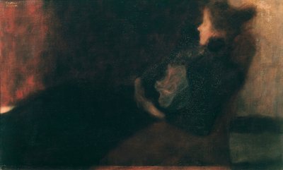 Pani przy kominku autorstwa Gustav Klimt
