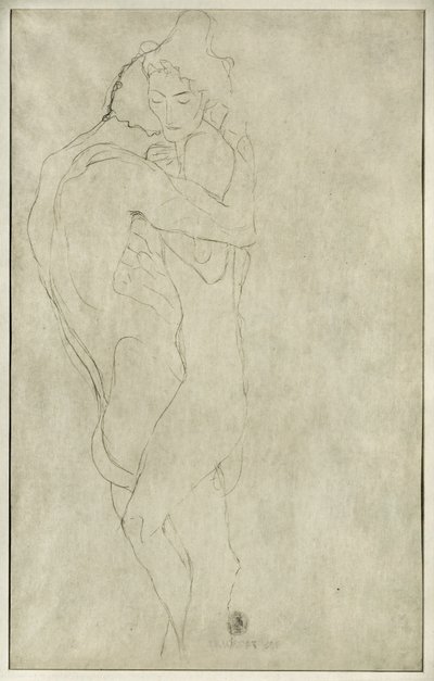 Kochankowie autorstwa Gustav Klimt
