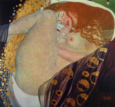 Fotograwiura według obrazu Danae autorstwa Gustav Klimt