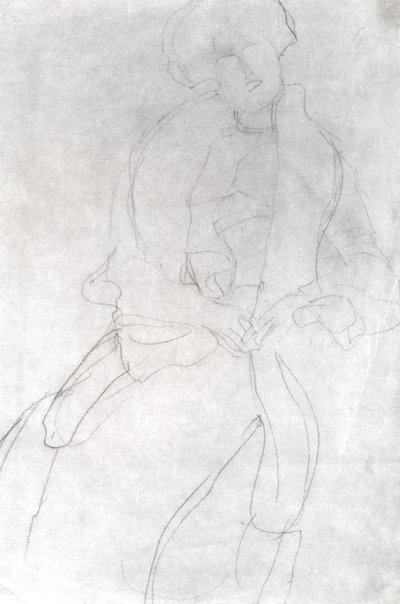 Siedząca kobieta z boa (Adele Bloch-Bauer) autorstwa Gustav Klimt