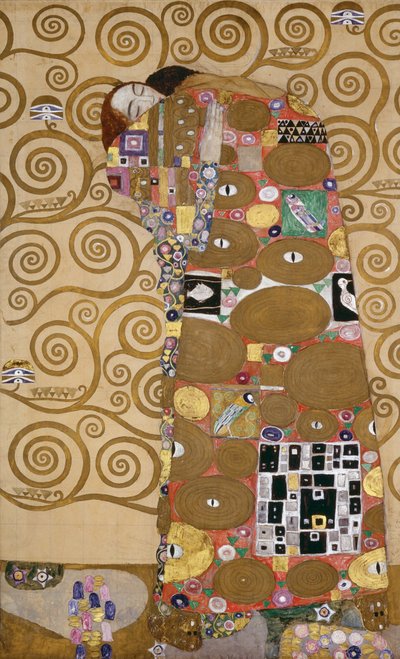 Szkice do Fryzu w Palais Stoclet w Brukseli, Belgia (akwarela i ołówek) autorstwa Gustav Klimt