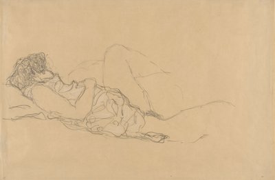 Śpiąca kobieta autorstwa Gustav Klimt