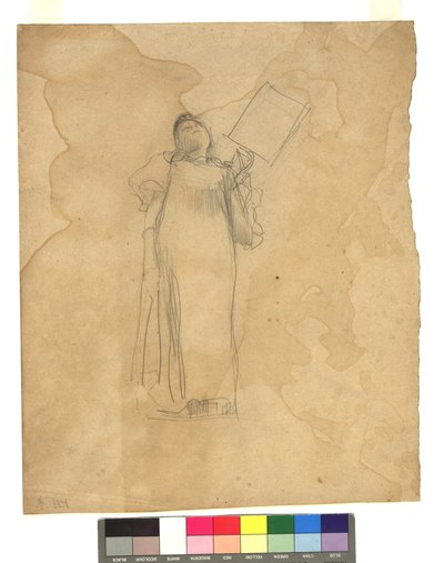 Stehende Frauengestalt autorstwa Gustav Klimt
