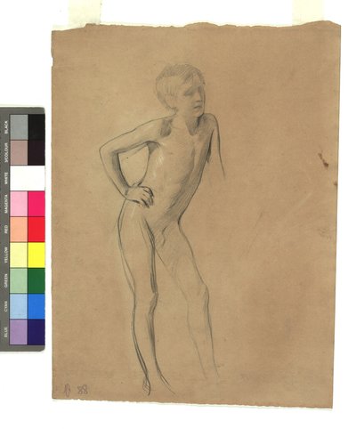 Stehender Knabenakt autorstwa Gustav Klimt