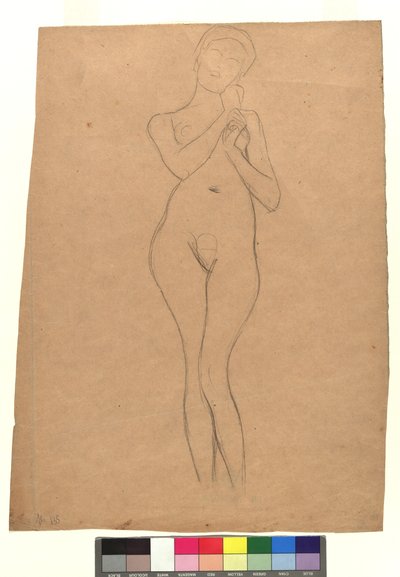 Stehender weiblicher Akt autorstwa Gustav Klimt