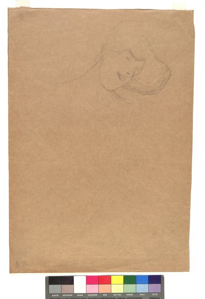 Studie eines weiblichen Kopfes autorstwa Gustav Klimt