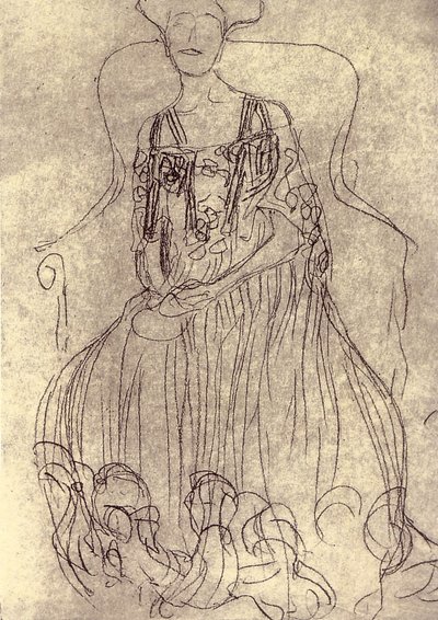 Studium do obrazu Portret Adele Bloch-Bauer I autorstwa Gustav Klimt