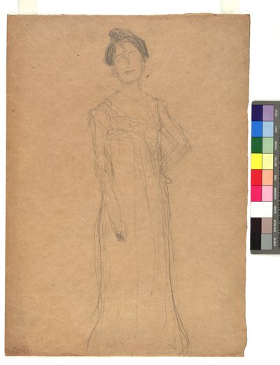 Studie zu einem Damenporträt autorstwa Gustav Klimt