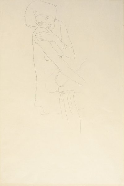 Studium dla Adele Bloch-Bauer II, 1911 autorstwa Gustav Klimt