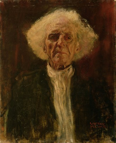 Studium głowy niewidomego mężczyzny autorstwa Gustav Klimt