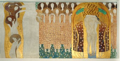 Fryz Beethovena, szczegół autorstwa Gustav Klimt
