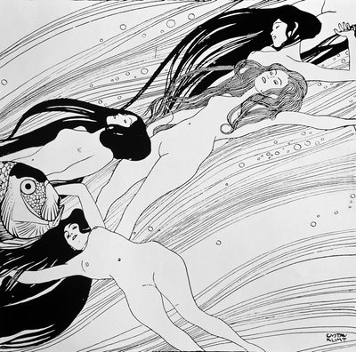 The Blood of Fish, opublikowana w czasopiśmie „Ver Sacrum”, 1898 autorstwa Gustav Klimt