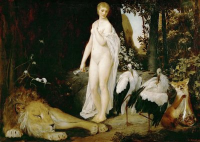 Bajka - Klimt, Gustav (1862-1918) - 1883 - Olej na płótnie - 84,5x117 - Muzeum Wiedeńskie autorstwa Gustav Klimt