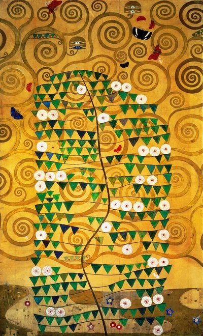 Fryz Stocleta, Detal: Drzewo życia, 1905-1909 autorstwa Gustav Klimt