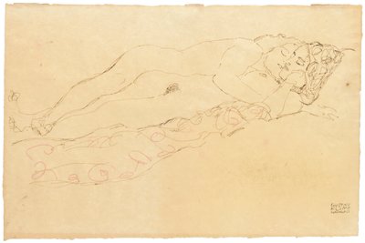 Dwa leżące akty, ok. 1913 autorstwa Gustav Klimt