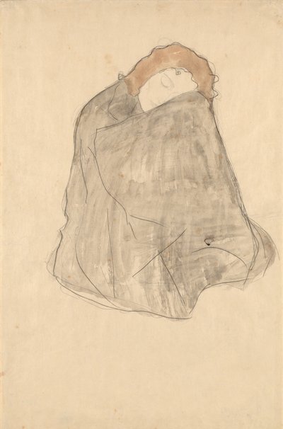 Kobieta siedząca, 1908-1909 autorstwa Gustav Klimt