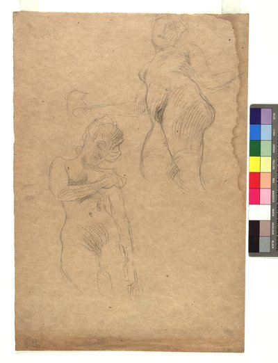 Zwei Studien weiblicher Akte autorstwa Gustav Klimt