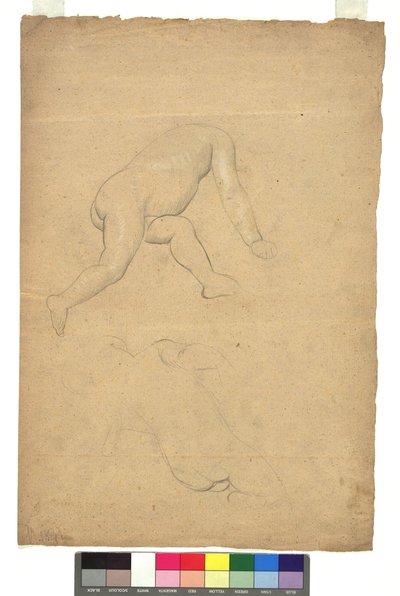 Zwei Studien zu nackten Kinderkörpern autorstwa Gustav Klimt