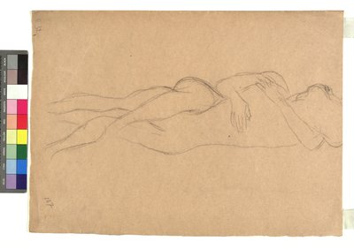 Zwei liegende Akte in Umarmung autorstwa Gustav Klimt