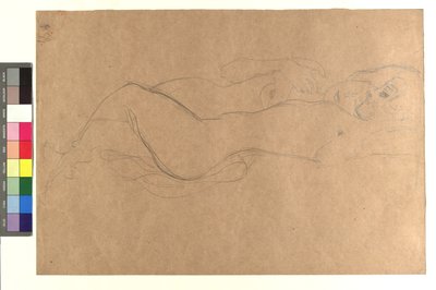 Zwei liegende weibliche Akte autorstwa Gustav Klimt