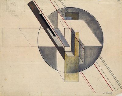 Budowa, 1921 autorstwa Gustav Klutsis