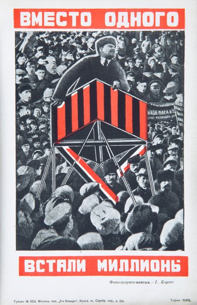 Włodzimierz Lenin, ok. 1934 r. autorstwa Gustav Klutsis