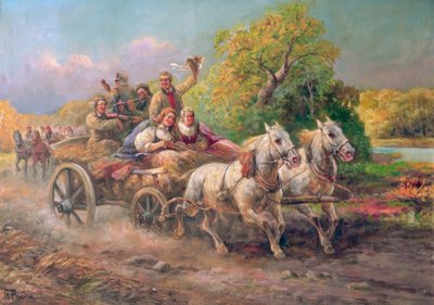 Węgierski orszak weselny autorstwa Gustav Prucha