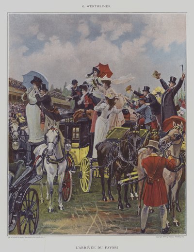 LArrivee du Favori (Przybycie ulubieńca) autorstwa Gustav Wertheimer
