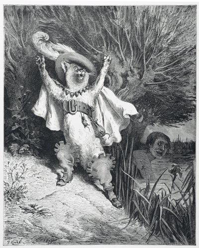Kot w butach autorstwa Gustave (after) Dore
