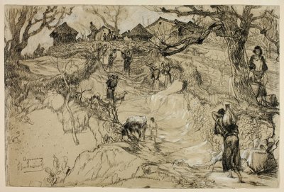 Aquemoun, Algieria autorstwa Gustave Achille Guillaumet