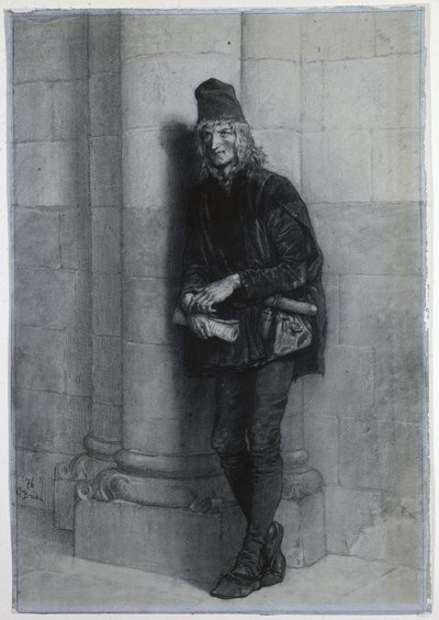 Pierre Gringoire. autorstwa Gustave Brion