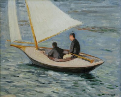 Żaglowiec na Sekwanie autorstwa Gustave Caillebotte