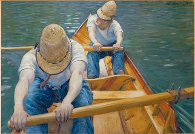 Canotiers - Wioślarze (olej na płótnie) autorstwa Gustave Caillebotte