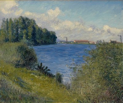 Sekwana w Argenteuil. Około 1892 autorstwa Gustave Caillebotte