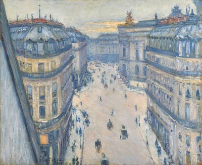 Ulica Halévy, widok z siódmego piętra autorstwa Gustave Caillebotte