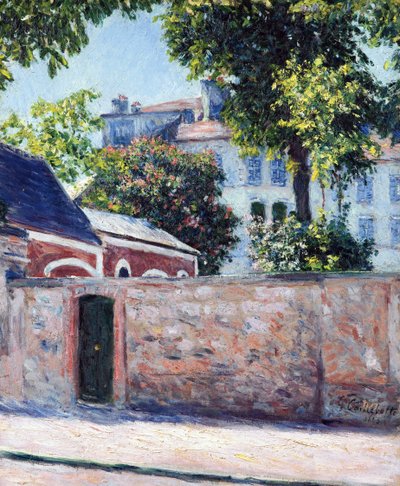 Domy w Argenteuil - Obraz Gustave Caillebotte (1848-1894) autorstwa Gustave Caillebotte