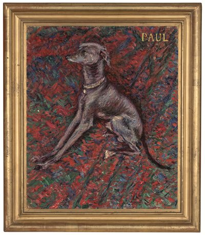 Pies "Paul", ok. 1886 (olej na płótnie) autorstwa Gustave Caillebotte