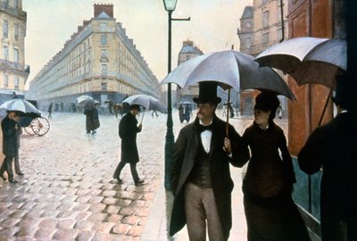 „Ulica Paryża w deszczową pogodę”, 1877. autorstwa Gustave Caillebotte