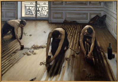 Płaski parkiet autorstwa Gustave Caillebotte