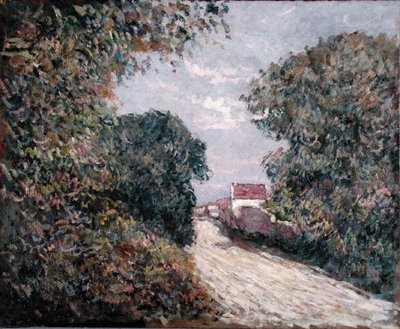 Ścieżka na skraju (olej na płótnie) autorstwa Gustave Caillebotte