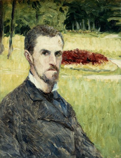 Portret samego artysty; Portret samego artysty, 1875-1877 autorstwa Gustave Caillebotte