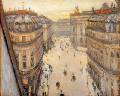 Rue Halévy, widok z szóstego piętra autorstwa Gustave Caillebotte